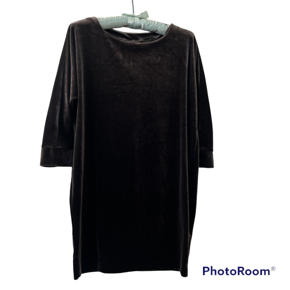 5/$20 Chocolate Brown Velour Tunic